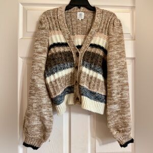UK Second Female Rosini Women's Wool Alpaca Blend Chunky Cardigan Sweater Size L